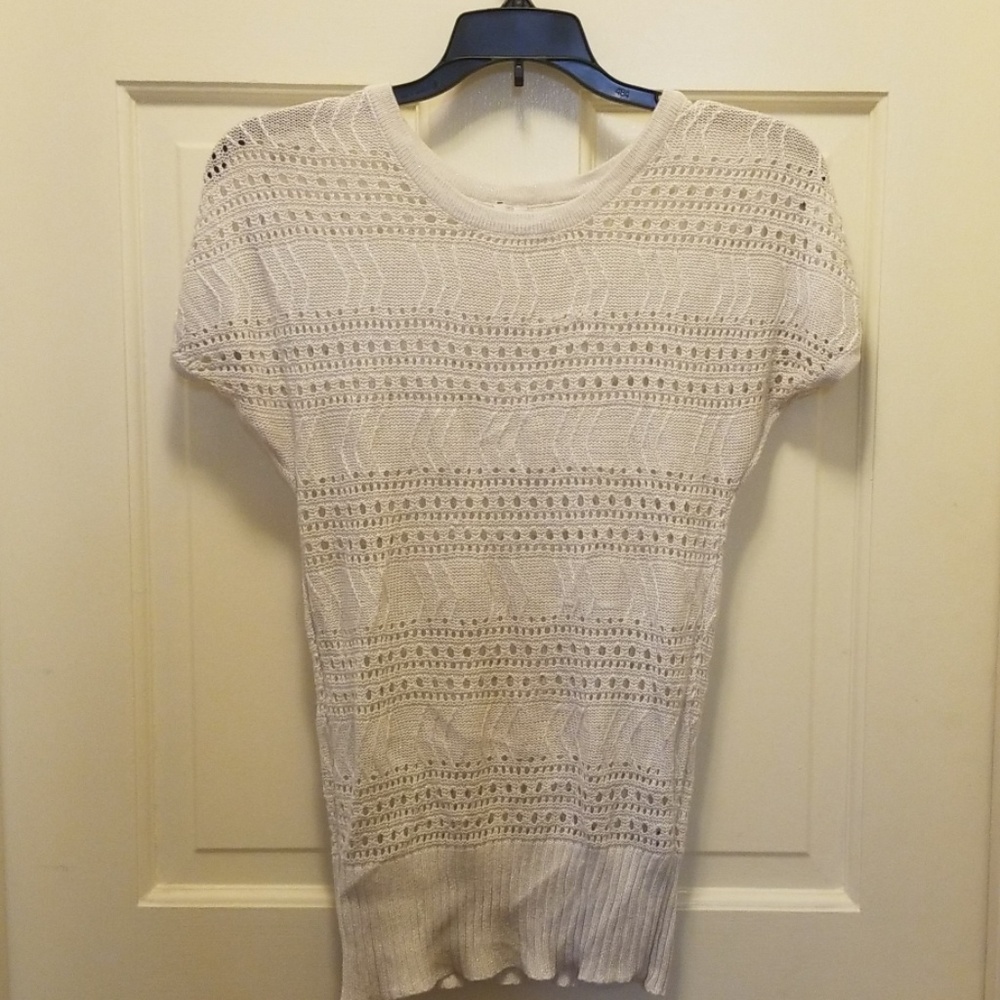 White sweater top